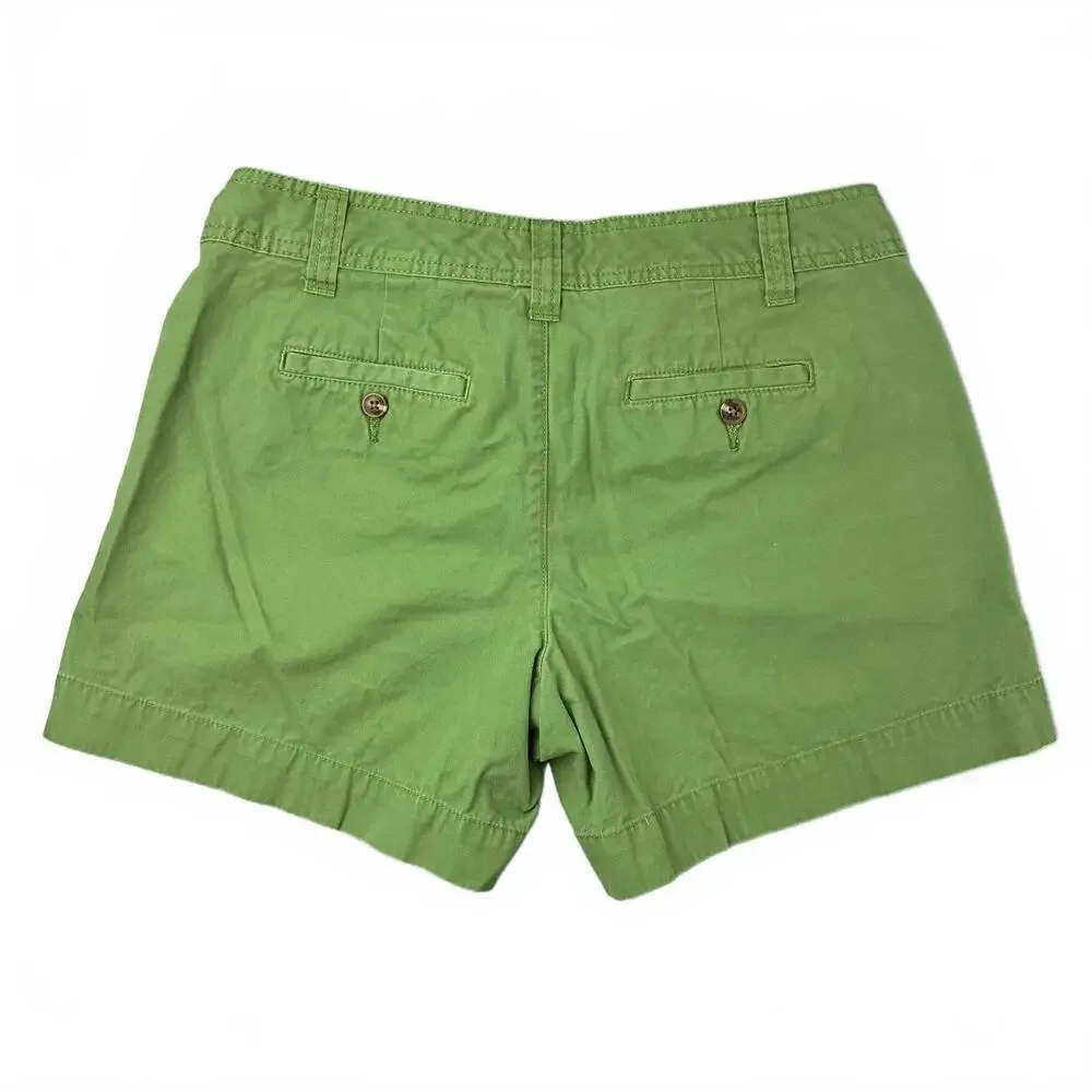 Old Navy Mid Length Favorite Khaki Green Casual Shorts Women's size 10